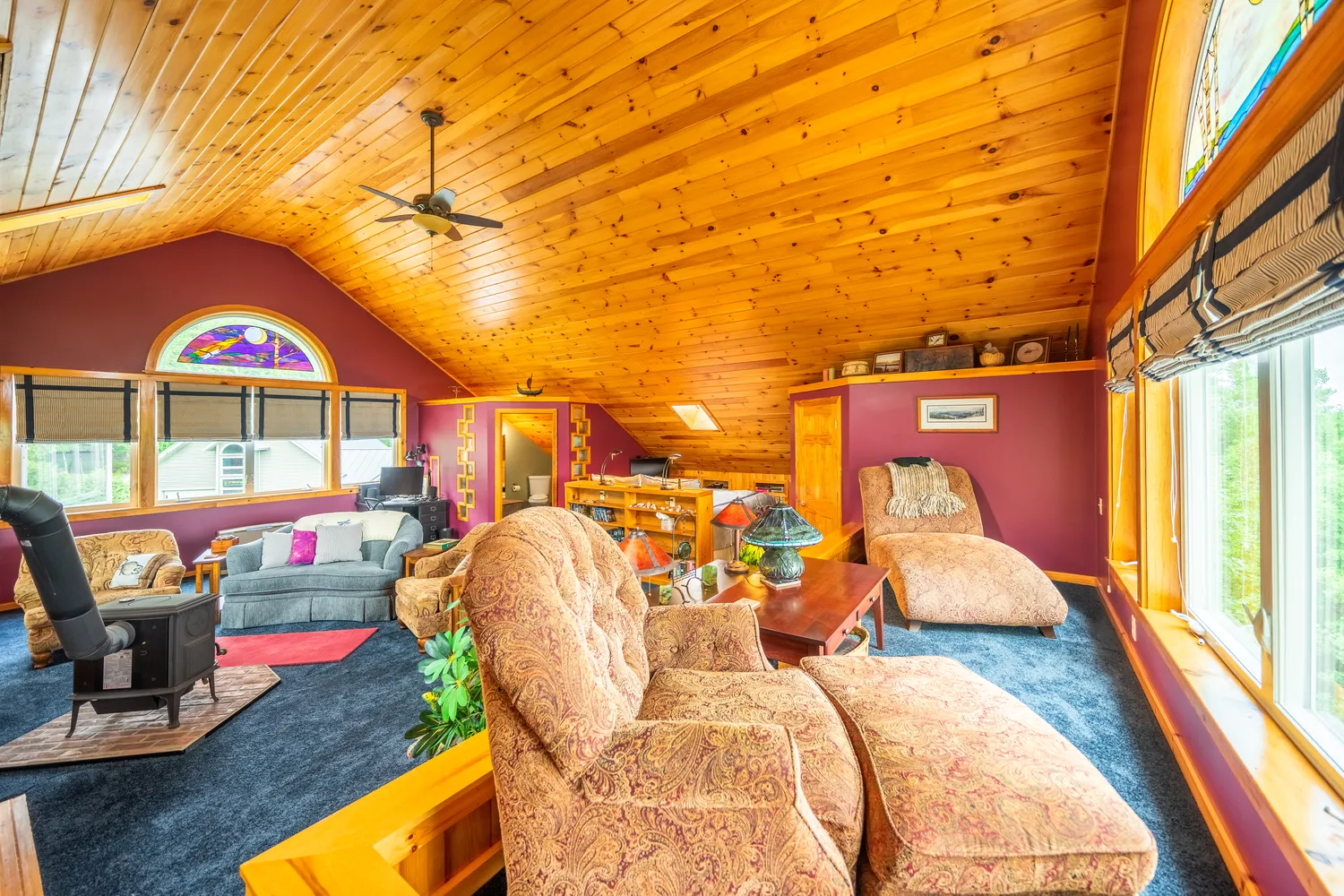 Real estate interior photograph showing room composition