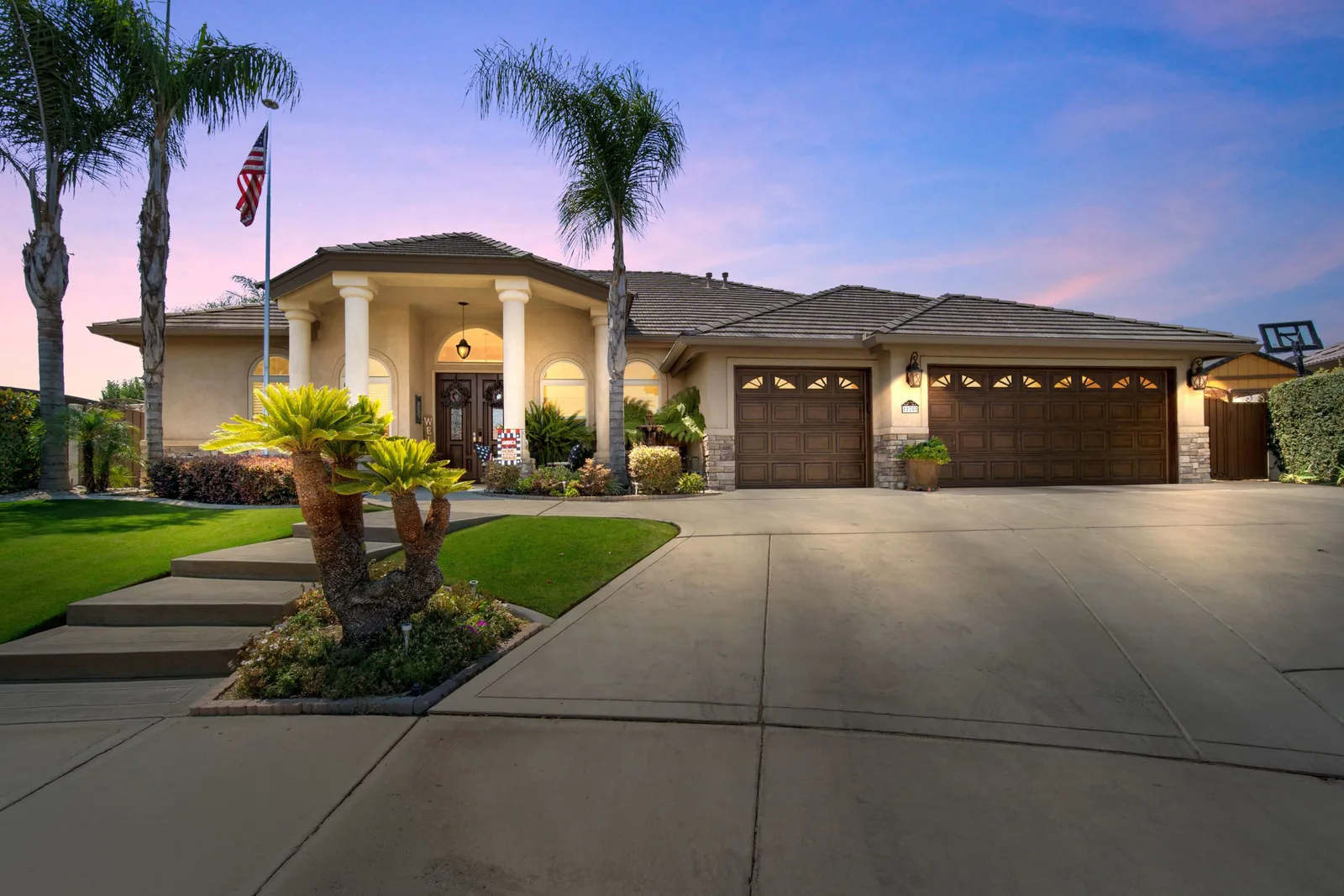Twilight estate photography by Flyover Creative
